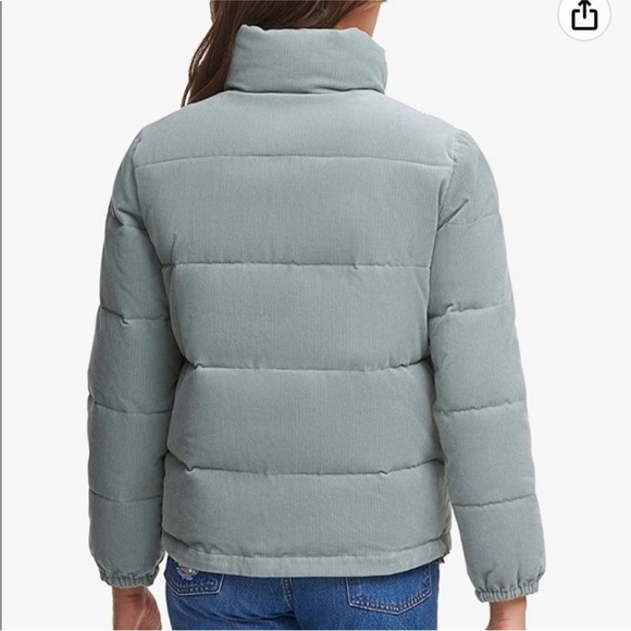 Levi’s Zoe Corduroy Puffer Jacket in Mint Size Extra Large - Picture 2 of 13
